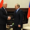 Tổng thống Nga Vladimir Putin và Tổng thống Nam Ossetia Leonid Tibilov. (Nguồn: en.kremlin.ru)