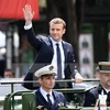 Tân Tổng thống Emmanuel Macron sau lễ tuyên thệ nhậm chức ở Paris. (Nguồn: AFP/TTXVN) 