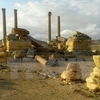 hiều di tích lịch sử ở thành cổ Palmyra bị phiến quân IS tàn phá. (Nguồn: AFP/TTXVN)