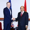 Thủ tướng Nguyễn Xuân Phúc tiếp Đại diện thương mại Hoa Kỳ Robert Lighthizer. (Ảnh: Thống Nhất/TTXVN)