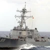 Tàu khu trục của Hải quân Mỹ. (Nguồn: Reuters)