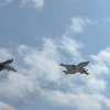 Máy bay cường kích Su-25 trong một cuộc diễn tập. (Nguồn: Sputnik/AFP/TTXVN) 