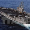 Tàu sân bay USS Ronald Reagan. (Ảnh: AFP/TTXVN)