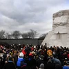 Người dân tham dự lễ tưởng niệm Martin Luther King tại Washington DC., Mỹ ngày 15/1. (Nguồn: THX/TTXVN)