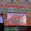 Lễ công bố xuất khẩu lô vú sữa Việt Nam đầu tiên sang Mỹ. (Ảnh: Minh Trí/Vietnam+)