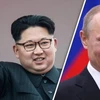 Nhà lãnh đạo Triều Tiên Kim Jong Un và Tổng thống Nga Putin. (Nguồn: Daily Express)