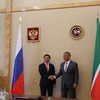 Đại sứ Ngô Đức Mạnh hội đàm với Tổng thống R.Minikhanov. (Ảnh: Dương Trí/TTXVN)