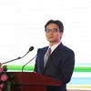 Phó Thủ Tướng Vũ Đức Đam phát biểu tại hội nghị. (Ảnh: Nguyễn Văn Việt/TTXVN)