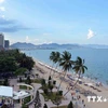 Bãi biển Nha Trang. (Ảnh: Thanh Hà/TTXVN)