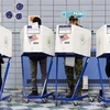 Cử tri Mỹ bỏ phiếu bầu Quốc hội giữa nhiệm kỳ tại điểm bầu cử ở Manhattan, New York, ngày 6/11/2018. (Ảnh: THX/ TTXVN)