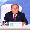 Tổng thống Kazakhstan Nursultan Nazarbayev tại Hội nghị thượng đỉnh các quốc gia vùng Caspia lần thứ 5 ở thành phố Aktau (Kazakhstan) tháng 8/2018. (Ảnh: THX/TTXVN)