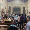 Hiện trường đổ nát sau vụ nổ tại một nhà thờ ở Kochchikade, thủ đô Colombo, Sri Lanka ngày 21/4/2019. (Ảnh: India Today/TTXVN)