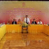 Trưởng Ban Tôn giáo Chính phủ Vũ Chiến Thắng phát biểu tại buổi gặp mặt kiều bào Việt Nam ở nước ngoài. (Ảnh: Nguyễn Dân/TTXVN) 