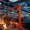 Dây chuyền sản xuất thép tại Trung Quốc. (Ảnh: THX/TTXVN)