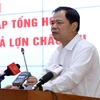 Bộ trưởng Bộ Nông nghiệp và Phát triển nông thôn Nguyến Xuân Cường phát biểu chỉ đạo tại hội nghị. (Ảnh: Vũ Sinh/TTXVN)