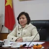 Nguyên Thứ trưởng Bộ Công Thương Hồ Thị Kim Thoa là một ví dụ điển hình trong việc lợi dụng chức quyền nhằm trục lợi cá nhân thông qua việc thành lập công ty để người thân quản lý. (Ảnh: PV/Vietnam+)