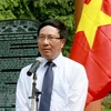 Phó Thủ tướng, Bộ trưởng Ngoại giao Phạm Bình Minh phát biểu tại lễ kỷ niệm 70 năm Ngày thành lập ngành ngoại giao. (Ảnh: Văn Tý/TTXVN)
