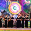 Liên hoan nghệ thuật hát Then đàn tính các dân tộc Tày-Nùng-Thái toàn quốc lần thứ 6. (Ảnh: Thành Đạt/TTXVN)