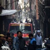 Xe cứu hỏa gần hiện trường một vụ hỏa hoạn tại Ấn Độ. Ảnh minh họa. (Nguồn: AFP)