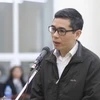 Bị cáo Phạm Đình Trọng (sinh năm 1970, cựu Vụ trưởng Vụ quản lý doanh nghiệp, Bộ Thông tin và Truyền thông) nói lời sau cùng, trước khi tòa tuyên án. (Ảnh: Doãn Tấn/TTXVN)