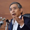 Thống đốc Ngân hàng Trung ương Haruhiko Kuroda tại cuộc họp báo ở Tokyo. (Nguồn: AFP/TTXVN)