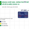 [Infographics] Brazil vượt Anh, đứng thứ 4 thế giới về ca mắc COVID-19