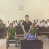 Bị cáo Lương Văn Nam tại phiên tòa xét xử. (Ảnh: Nguyễn Chinh/TTXVN)