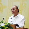 Thủ tướng Nguyễn Xuân Phúc phát biểu khai mạc Hội nghị. (Ảnh: Thống Nhất/TTXVN)