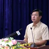 Bí thư Tỉnh ủy, Chủ tịch Ủy ban nhân dân tỉnh Cà Mau Nguyễn Tiến Hải. (Ảnh: Kim Há/TTXVN)