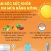 [Infographics] Chăm sóc sức khỏe trẻ em trong mùa nắng nóng
