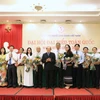  Ban Chấp hành Hội Văn nghệ dân gian Việt Nam nhiệm kỳ VIII (2020-2025) ra mắt Đại hội (Ảnh: Thành Đạt/TTXVN)