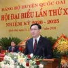 Bí thư Thành ủy Hà Nội Vương Đình Huệ phát biểu chỉ đạo Đại hội. (Ảnh: Văn Điệp/TTXVN)