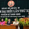 Ông Nguyễn Thiện Nhân, Ủy viên Bộ Chính trị, Bí thư Thành ủy Thành phố Hồ Chí Minh phát biểu chỉ đạo Đại hội. (Ảnh: Anh Tuấn/TTXVN)