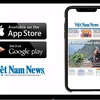 Bạn đọc có thể tải ứng dụng Vietnam News Daily tại Apple Store hoặc và Google Play Store. (Nguồn: Vietnam+)