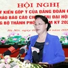 Chủ tịch Quốc hội Nguyễn Thị Kim Ngân phát biểu chỉ đạo hội nghị. (Ảnh: Trọng Đức/TTXVN)