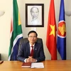 Đại sứ Việt Nam tại Nam Phi Hoàng Văn Lợi - Chủ tịch Ủy ban ASEAN tại Pretoria (APC) 2020. (Ảnh: Phi Hùng/TTXVN)