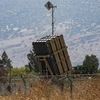 Hệ thống phòng thủ tên lửa Vòm Sắt của Israel tại thị trấn Bet Hillel, miền bắc Israel. (Ảnh: AFP/TTXVN)