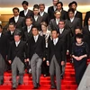 Nội các của Thủ tướng Nhật Bản Abe Shinzo. (Ảnh: AFP/TTXVN)