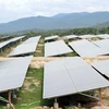 Tính đến tháng 7/2020, Ninh Thuận đã có 23 dự án điện mặt trời được đưa vào vận hành với tổng công suất khoảng 1.400MW. (Ảnh: Công Thử/TTXVN)