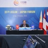 Thứ trưởng Bộ Ngoại giao Nguyễn Quốc Dũng, Trưởng SOM ASEAN Việt Nam chủ trì Diễn đàn ASEAN-Nhật Bản lần thứ 35. (Ảnh: Lâm Khánh/TTXVN)