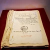 Sách "Đường Kách mệnh" được công nhận Bảo vật quốc gia Việt Nam năm 2012, hiện đang được lưu giữ tại Bảo tàng Lịch sử quốc gia. (Nguồn: TTXVN)