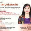 [Infographics] Bí thư Tỉnh ủy Quảng Ngãi Bùi Thị Quỳnh Vân