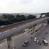 Nhà ga Yên Nghĩa - nhà ga cuối cùng trên tuyến đường sắt đô thị Cát Linh-Hà Đông. (Ảnh: Huy Hùng/TTXVN)