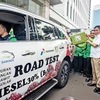 Xe chạy thử dầu diesel sinh học B30 tại Indonesia. (Ảnh: Antara)