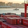 Hàng hóa xuất khẩu tại cảng biển Durban, Nam Phi. (Ảnh: Phi Hùng/TTXVN)