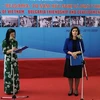 Đại sứ Marinela Petkova phát biểu tại lễ khai mạc triển lãm ảnh Việt Nam-Bulgaria: 70 năm Hữu nghị và Phát triển. (Ảnh: Minh Thu/Vietnam+)
