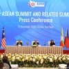 Thủ tướng Nguyễn Xuân Phúc tại buổi họp báo tổng kết Hội nghị cấp cao ASEAN lần thứ 37. (Nguồn: TTXVN)