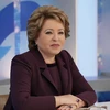 Chủ tịch Hội đồng Liên bang (Thượng viện) Nga Valentina Matvyenko. (Ảnh: TTXVN phát)