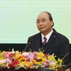 Thủ tướng Nguyễn Xuân Phúc phát biểu chỉ đạo. (Ảnh: Phạm Hậu/TTXVN)