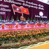 Đại hội đại biểu toàn quốc Đảng Nhân dân Cách mạng Lào lần thứ XI. (Ảnh: TTXVN phát)